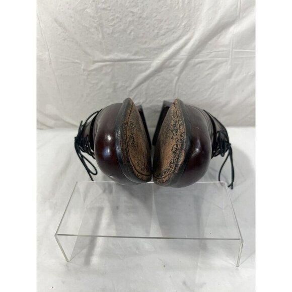 Bostonian Mens cherry Leather 10 W  style 20339 Lace Up  oxfords - Picture 8 of 14